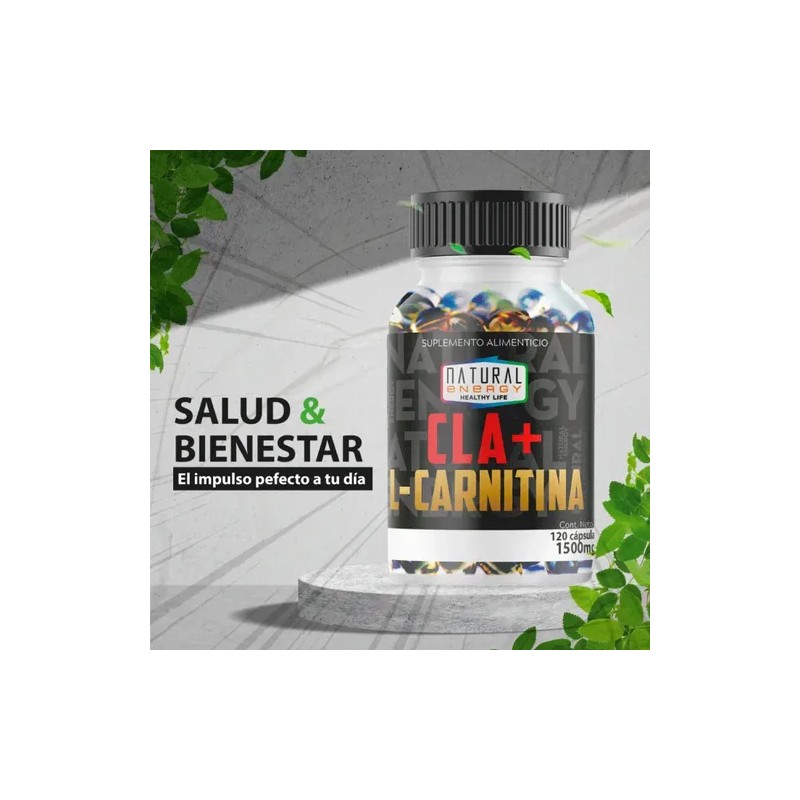 Cla + L-carnitina Natural Energy 1500mg. Con 120 Capsulas