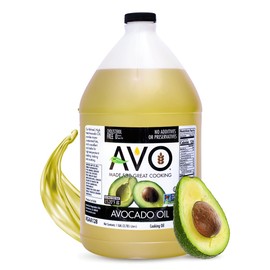AVO NON GMO 100% Avocado Oil, 1 Gallon 128 Fl-oz, NO Preservatives Added