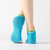 Yoga Pilates Toe Socks Toeless Socks with Grips for Women