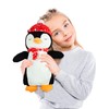 Things2KeepUWarm Cute Plush and Cuddly Animal Hot Water Bottles (Penguin
