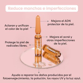 Babaria - Fiale Viso Antimacchie con Niacinamide | Uniforma il Tono e Illumina | Azione Antiossidante e Sebo-regolatrice | Pelle Purificata | 10 Fiale da 2ml