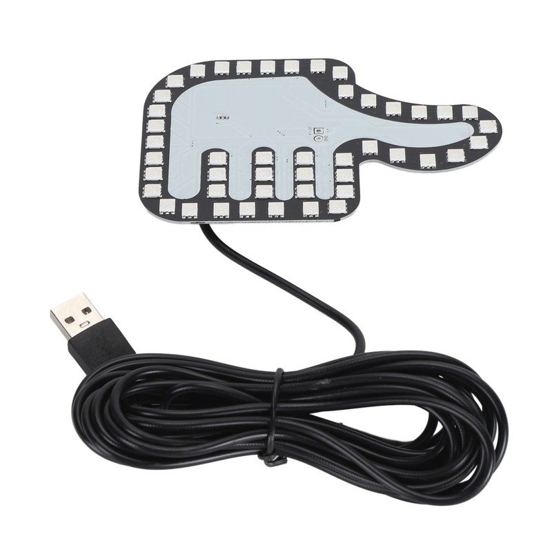 Car Hand Gesture Light LED Sign Finger Light Window Gesture