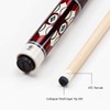 Collapsar CH01 Pool Cue with Soft Case,Burgundy Curly Maple with