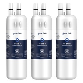 GLACIER FRESH EDR1RXD1 Refrigerator Water Filter Compatible with W10295370A, EDR1RXD1, WHR1RXD1, KAD1RXD1, Filter 1, W10295370, P4RFWB, P8RFWB2L, 46-9930, 46-9081 Refrigerator Water Filter 3 Pack