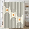 BRBGESI Bath Shower Curtain Set 72"x72", Boho Mid Century Geometric