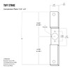 Mortise Cut-Out Conversion Plate 8" x 1-1/4" | Mortise 86