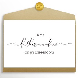 To My Future Father-in-Law - Wedding Day Thank You Card