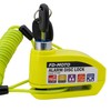 FD-MOTO Alarm Disc Lock & Reminder Cable Yellow Green