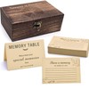 Oxmidud Wooden Share Love & Memories Box with 50 Pcs