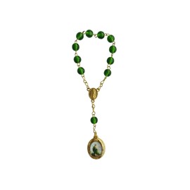 Green One Decade Saint Jude Rosary Decenario De San Judas Tadeo Small Rosary Catholic Prayer