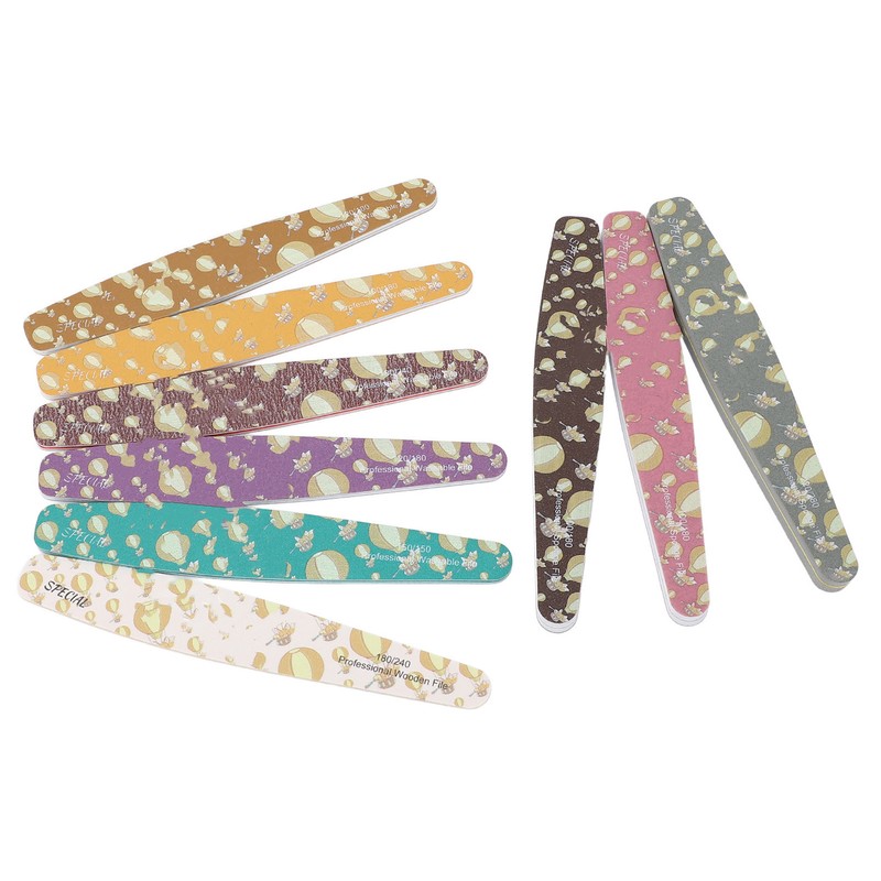 9PCS Nail File Professional Nail Art Sanding Strips Polishing Tools