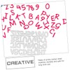 TEHAUX Alphabet Shaped Cutting Dies Carbon Steel DIY Stencils for