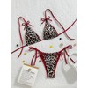 Falainetee - Traje de baño con estampado de leopardo para