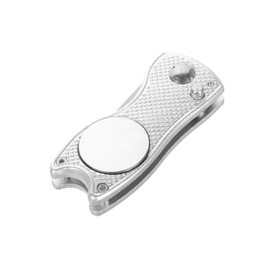 CORHAD Golf Cleaning Tool Divot Repair Fork Golf Ball Marker Aluminum Alloy Fork for Golfers