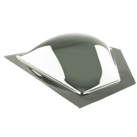 RecPro RV Skylight Cover Bubble (20" x 8") | Angled Corner Fits Over Shower | Impact-Resistant Exterior Dome | Clear with Dark Smoke Tinge