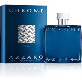 Azzaro Chrome Parfum - Fresh Aromatic Mens Cologne - Intense Fougère Citrus Fragrance - Notes of Bergamot - Lasting Wear for Day & Night - Masculine Clean Scent - Luxury Perfumes for Men