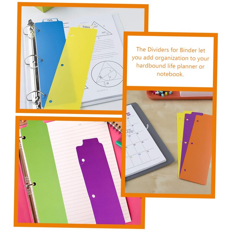 Operitacx Pack of 10 Notepad Dividers Index Cards Dividers Perforated