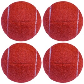 XLYBSST Pre-Cut Walker Tennis Ball 4PCS Heavy Duty Thickness Walkers Legs Opening for Easy Installation for Furniture Legs and Floor Protection (Red)