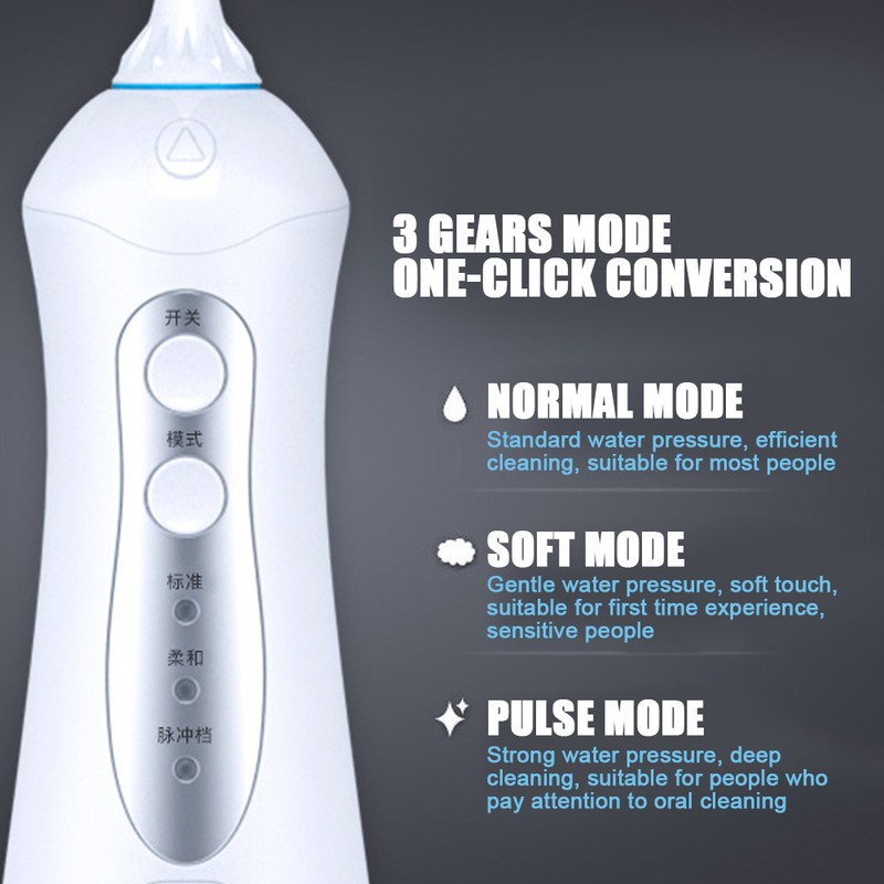 Rechargeable Electric Oral Irrigator Portable Water Flosser Teeth Cleaner Oral