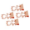 100Pcs Rose Gold Hollowed Long Tail Binder Paper Clips Beautiful