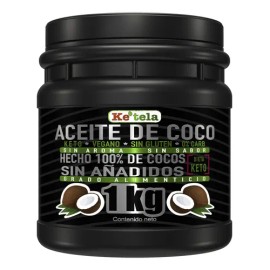 Aceite De Coco 1 Kilo, Ke´tela, Vegano, Keto