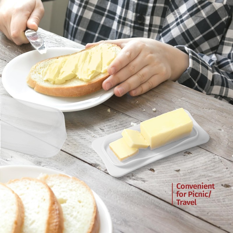 Signoraware Butter Dish with Lid -Butter Keeper Container with Clear