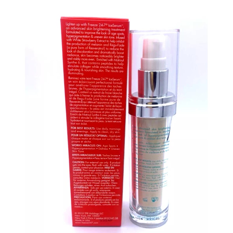 Freeze 24.7 Advance Brightening Facial Serum ~ 30 ml /