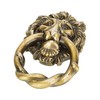 Front Door Knocker - Solid Brass Lion Head - Antique