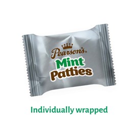 Pearson's Mint Patties | Made with Decadent Dark Chocolate and Real Peppermint | 48 Oz Bag | Individually Wrapped
