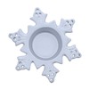 Li'Shay Silver Ceramic Snowflake Tealight Holder (1 Pack)