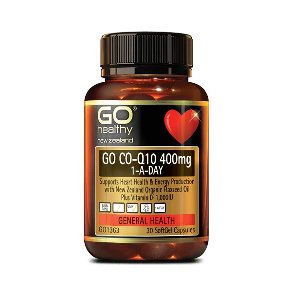 GO Healthy GO Co-Q10 400mg 1-A-Day Capsules 30