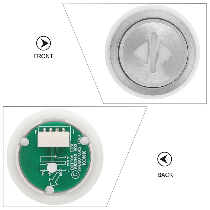 2pcs Elevator Push Buttons, Stainless Steel Lift Button Set, Open