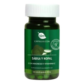 Cápsulas Sábila Nopal Magnesio Vitamina C Blen Sin Sabor 60 Unidades