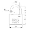 IFAM INOX Series Padlock, High Oxidation Resistance, Humid Environment, High
