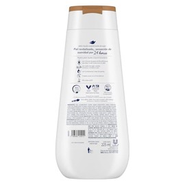 Dove Jabn Lquido Corporal con aceite de argn, deja la piel hidratada, tersa y saludable 225 ml