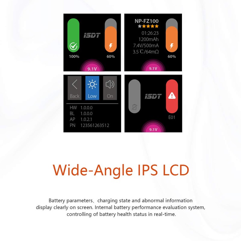 ISDT NP-FZ100 NP-FW50 NP-BX1 Camera Battery Charger Set for Sony