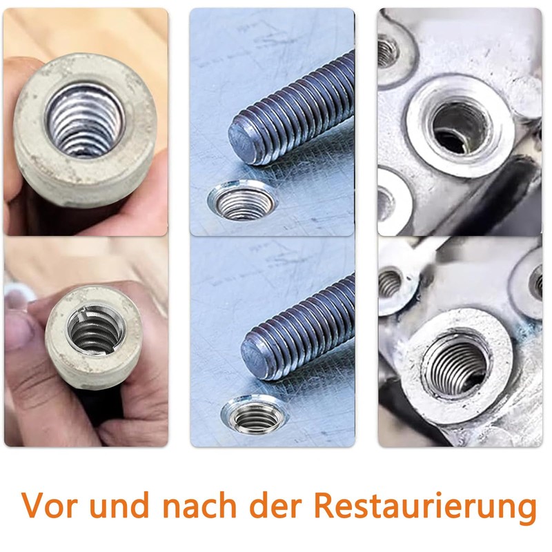 Pack of 10 Thread Insert M8 to M10, Stainless Steel