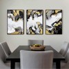 Zessonic Black and Gold Wall Art, Abstract Framed Canvas Print
