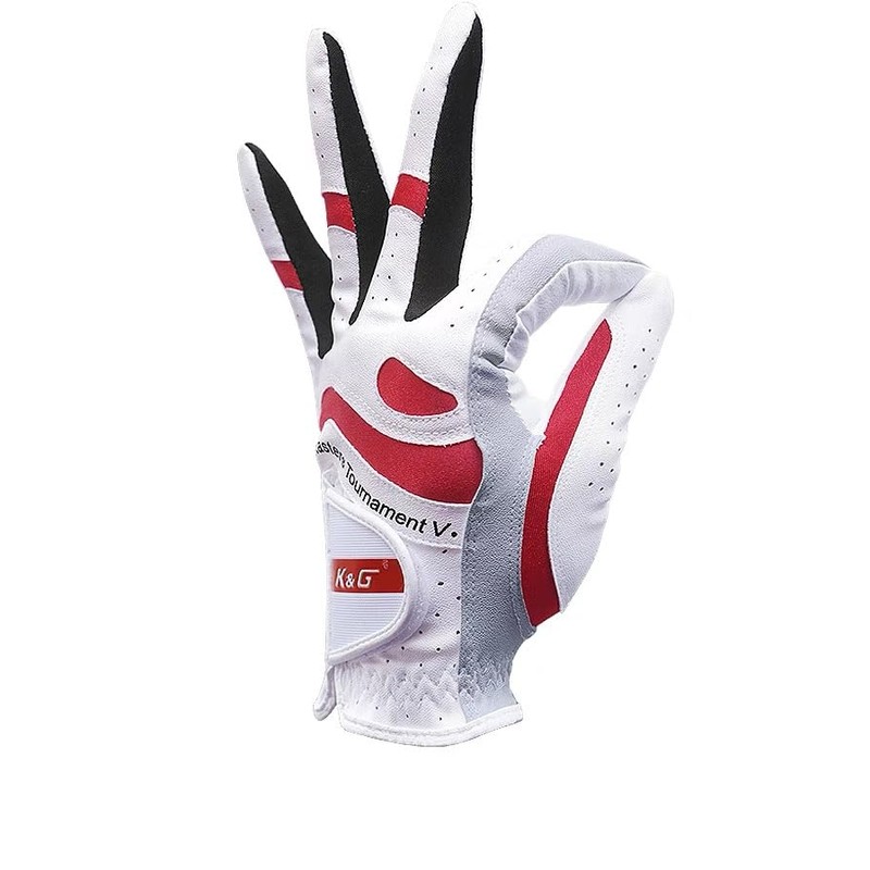 karamagic Golf Gloves, Men's, Left Hand, Fiber, PU Fit, Clip,