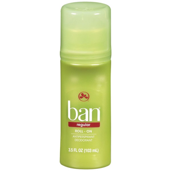 Ban Deodorant 3.5 Ounce Roll-On Anti-Perspirant Regular (103ml) (6 Pack)