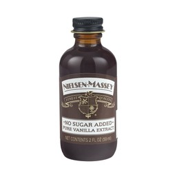 Nielsen-Massey No Sugar Added Pure Vanilla Extract for Baking and Cooking, 2 Ounce Bottle