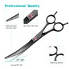 Intini 7.5" Curved Dog Grooming Scissors,Professional Pet Grooming Shears with