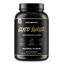 Anabolic Warfare Glyco Surge Glycogen Supplement Performance Carbs to Help Lean Muscle Growth, Post Workout Recovery and Endurance* (Natural – 40 Servings)