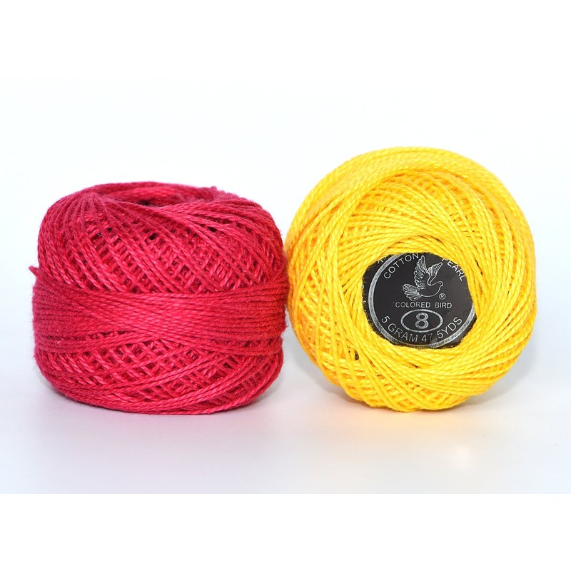 LE PAON 48 Crochet Thread Set Balls 100% Long-Staple Cotton