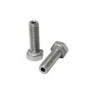 PZRT 2pcs Cylindrical Hollow External Hexagon Screw 304 Stainless Steel