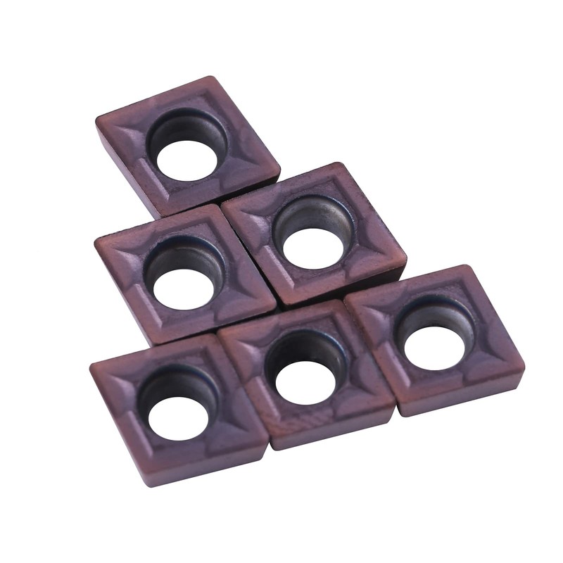 FTVOGUE 10pcs CNC Carbide Tips Inserts, CCMT060204 VP15T Lathe Turning