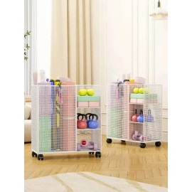 Brandless 요가매트 정리함 철제 바퀴 보관함 헬스장 [아테네스블랙 접이식] Yoga Mat Organizer Metal Wheel Storage Gym [Athenes Black Folding]