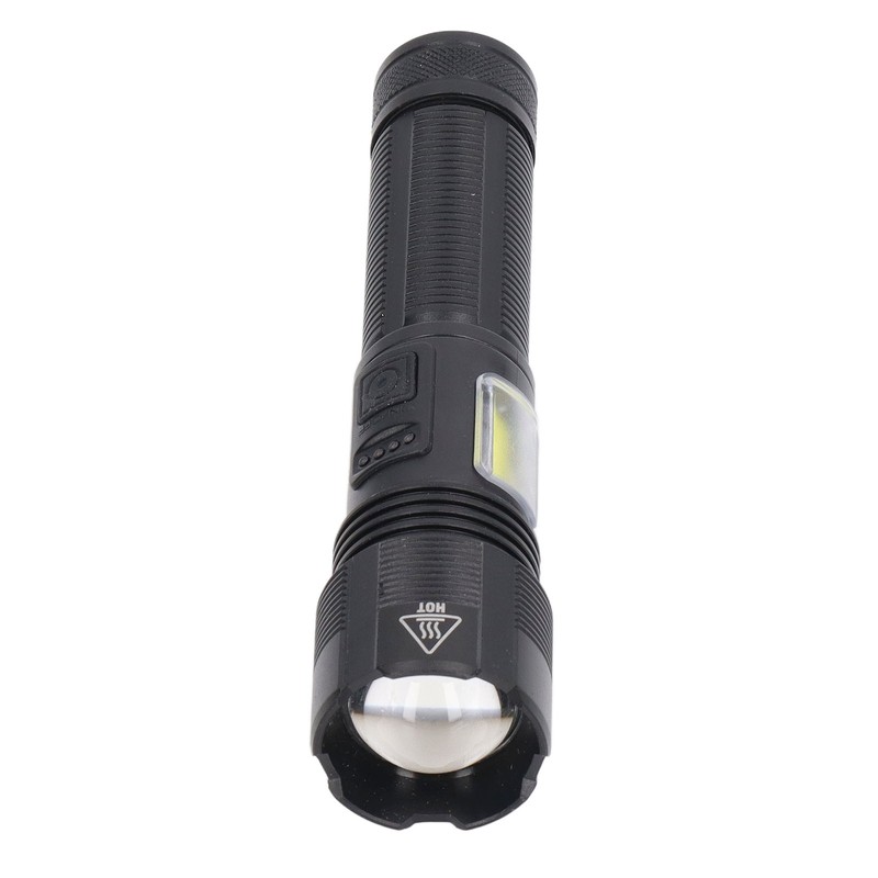 LED Flashlight USB Charging High Light IPX4 Waterproof Zoomable Handheld