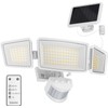 Ensenior 5 Motion Sensor Modes Solar Security Light, 1800LM 270°