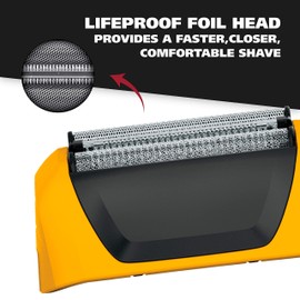 Wahl Lifeproof Shaver Foil and Cutter Replacement, Smooth Shaver Head, Electric Shaver Replacement Heads, Spare Lifeproof Shaver Parts, Cutter Bars, Three Cut System, Waterproof